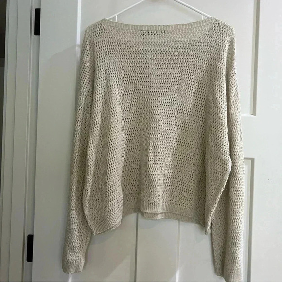 COPY - RDI NEW Womens Open Stitch Pullover Sweater Ribbed Trim Boatneck Size XL - Picture 5 of 11